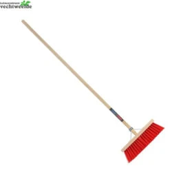 Talen Tools Bezem B35cm Rood+steel H1.4m