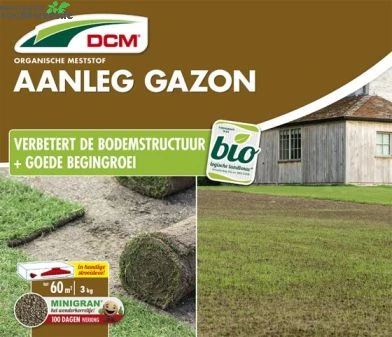DCM Meststof Aanleg Gazon 3 Kg - Afbeelding 2