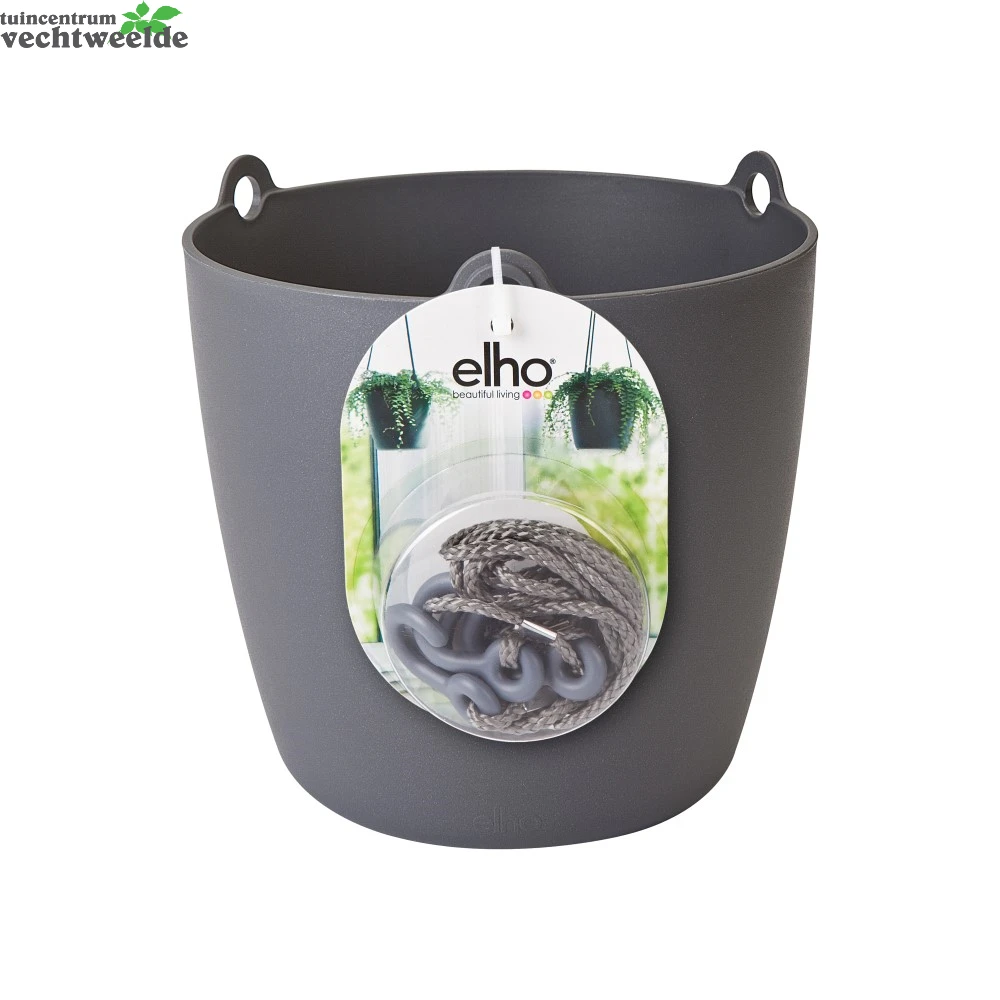 Hangpot Brussels D18cm Antraciet - Elho - Afbeelding 3