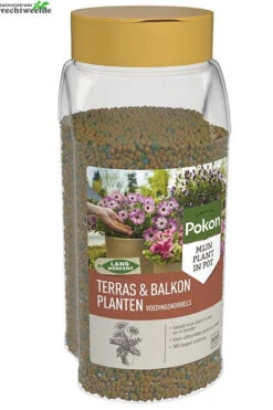 Pokon Terras & Balkon Planten Langwerkende Voedingskorrels 800 Gram