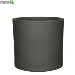 Pot Era D32.5h31cm Donkergrijs Mat - Mica