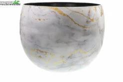 Pot James Marble D35h28cm Wit