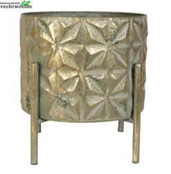 Pot+stand Linske D25h27 Shiny Goud