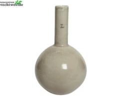 Decoris Vaas Aardewerk D19.5h33cm Zilver