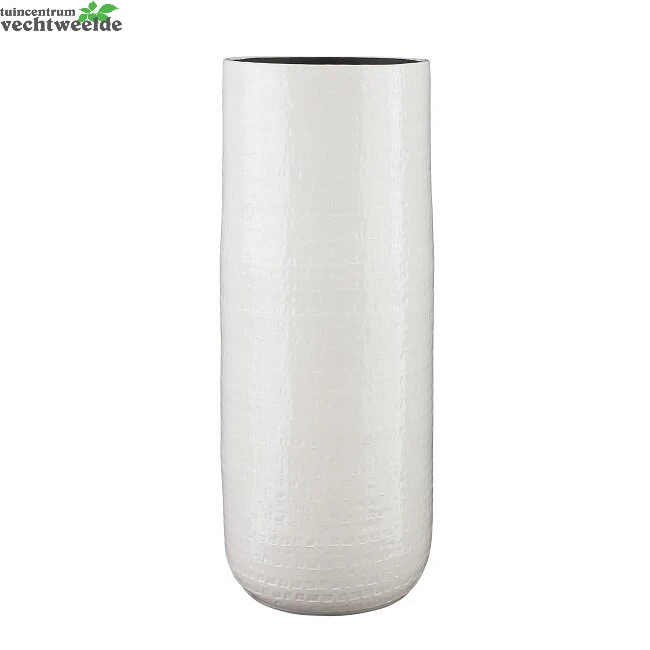 Vaas Floyd D28h70cm Wit - Mica