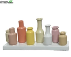 Decoris Vaas Keramiek L7b26.5h11.5cm Multi