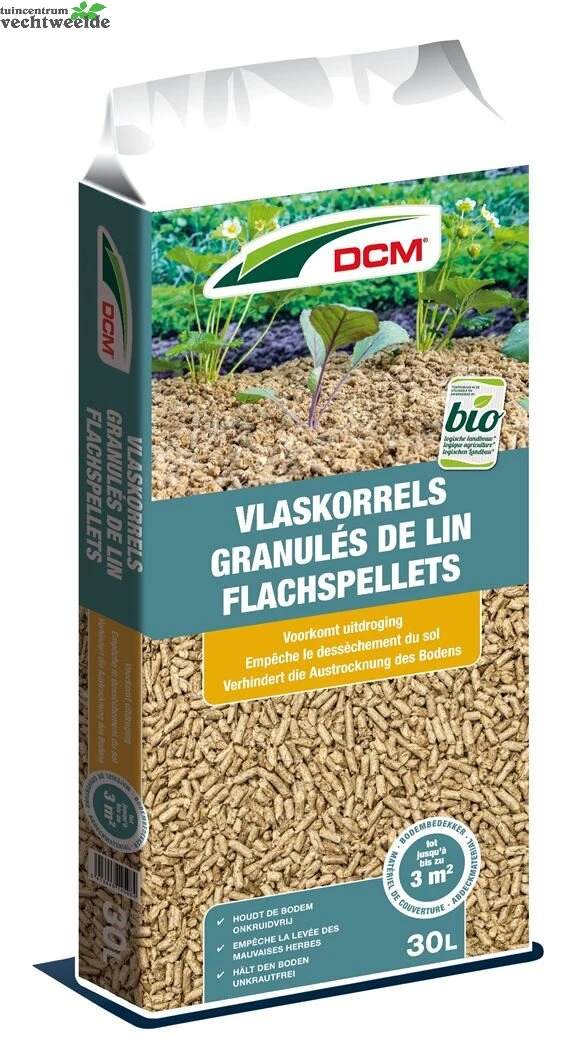 DCM Vlaskorrels Tegen Onkruid 30 Liter